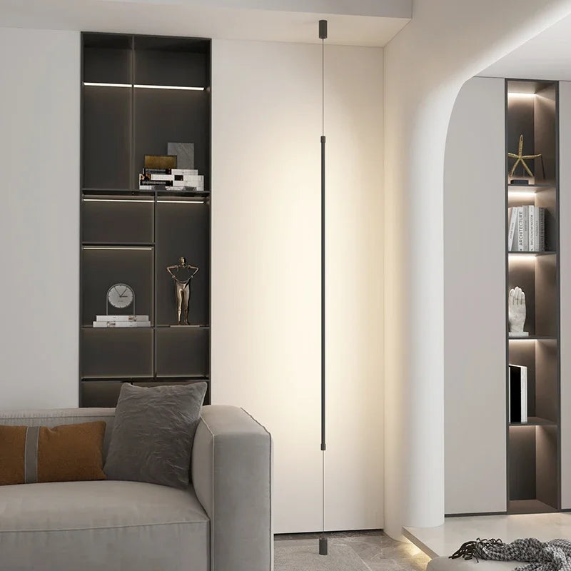 Decorbites™ Schwarz 120 cm LED Stehlampe Moderne Wohnraumbeleuchtung für Wohnzimmer Schlafzimmer Esszimmer