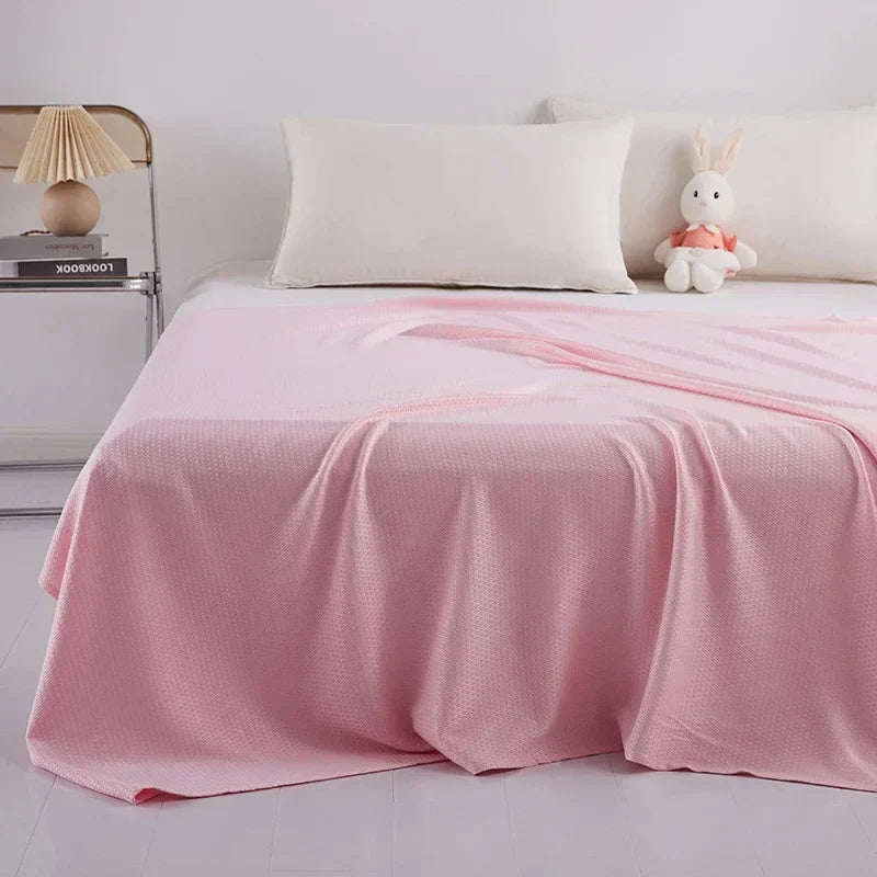 Decorbites™ Bambusfaser-Kühlende Sommerdecke: Leichte Diamant-Musternähte Steppdecke
