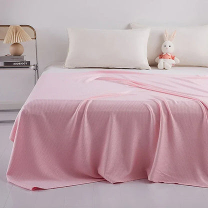 Decorbites™ Bambusfaser-Kühlende Sommerdecke: Leichte Diamant-Musternähte Steppdecke
