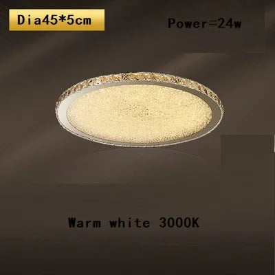 Decorbites™ Kristallrunde Deckenleuchte: Nordisches Lichtluxus LED-Beleuchtung für Zuhause im Schlafzimmer und Wohnzimmer