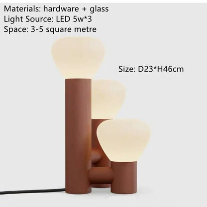 Decorbites™ Glas-Tischleuchte: Nordisches modernes minimalistisches Design für Wohnzimmer, Couchtisch, Schlafzimmer