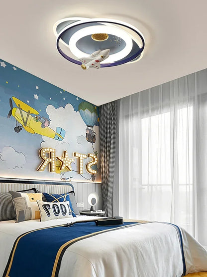 Decorbites™ Astronaut Raumfahrer Rakete Hasen Deckenleuchte Kinderzimmer Leuchte