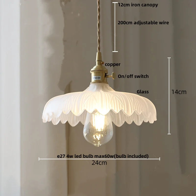 Decorbites™ Glas-LED-Pendantleuchte mit Holzgriff - Moderne nordische Hängelampe
