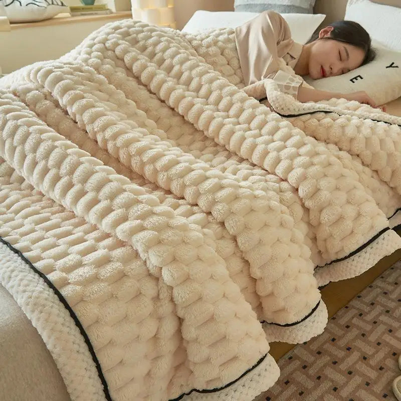 Decorbites™ Kuschelnde Korallenfleece-Bettdecke – Weich, warm und bequem für Herbst/Winter