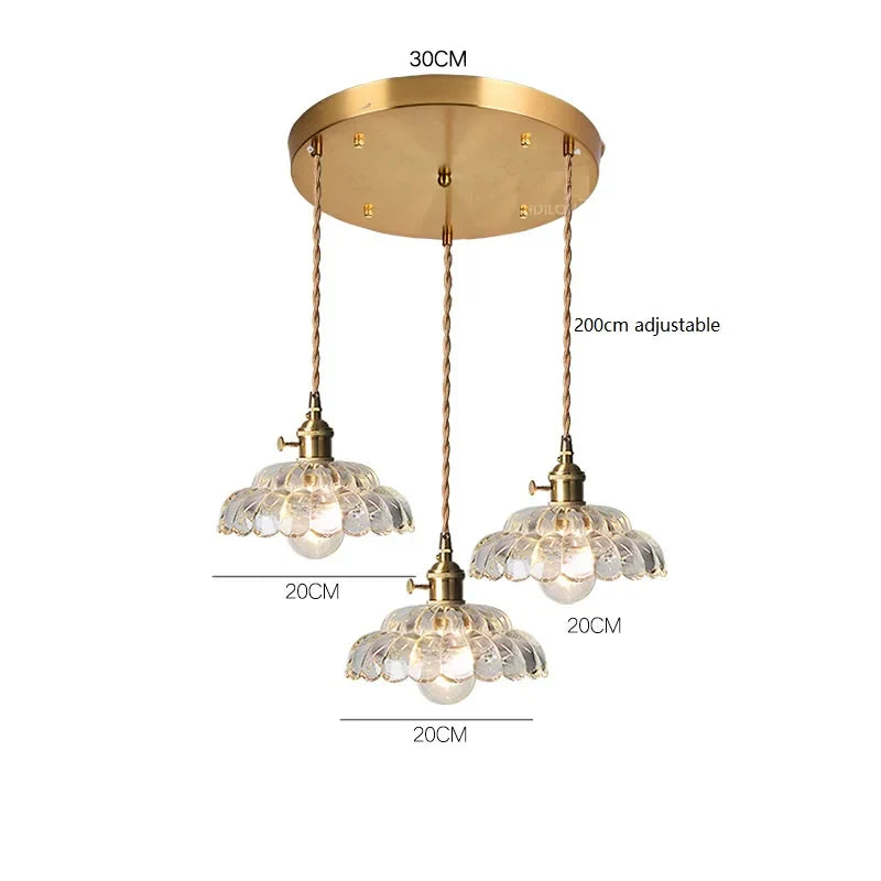 Glass Vintage Pendant Lamp