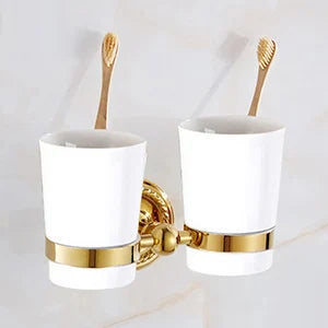 Gold Brass Accessory Set