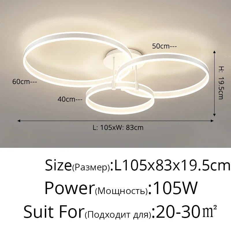 Decorbites™ LED-Acrylichtleuchter Auf/Ab-Lichter Kronleuchter für Wohnzimmer Schlafzimmer Heimdekoration