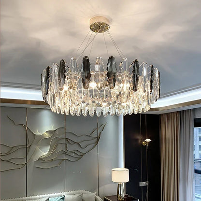 DecorBites™ Crystal LED Chandeliers for Elegant Dining & Living Spaces