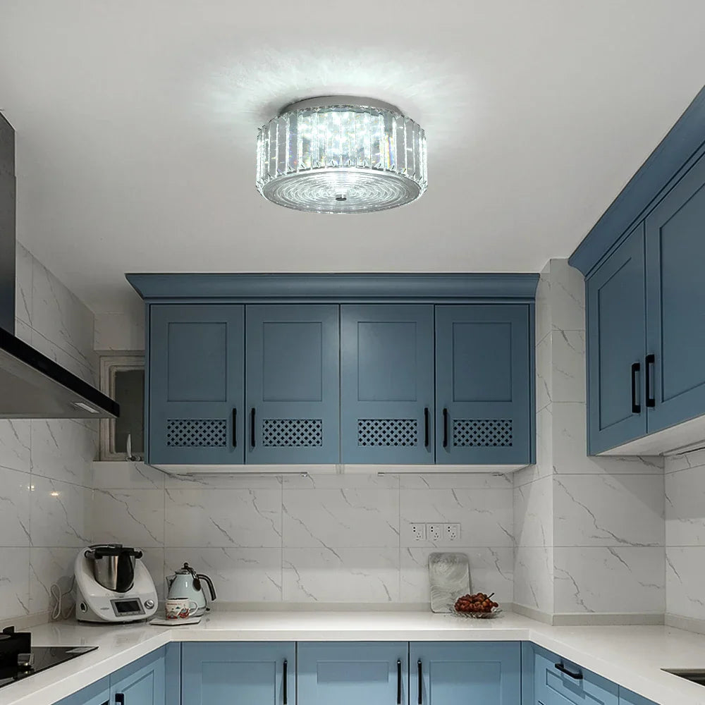 DecorBites™ Crystal LED Ceiling Chandelier Light Circle Design Indoor Lighting