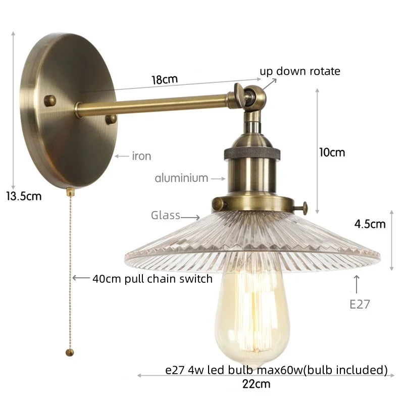 Iron Industrial Wall Light