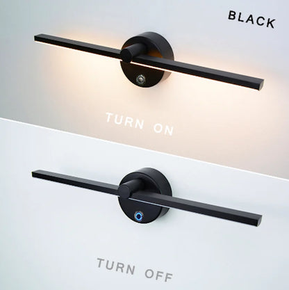 Decorbites™ Lineares LED-Wandleuchte für Waschtisch mit Schalter, 300° Drehung, 41 cm – Nordischer Minimalistischer Stil
