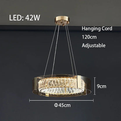 Decorbites™ Kristall-LED-Deckenleuchter dimmbar luxuriöse moderne Raumdekoration Schlafzimmerleuchte