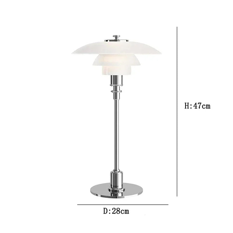 Decorbites™ Glas-Schreibtischlampe: Moderne minimalistische nordische Tischleuchte für Wohnzimmer und Arbeitszimmer.