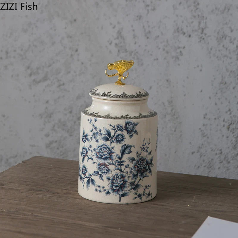 Decorbites™ Libellendeckel-Aufbewahrungsglas - Runder Kosmetik-Schmuckkasten Bonbonpot Aroma-Dose