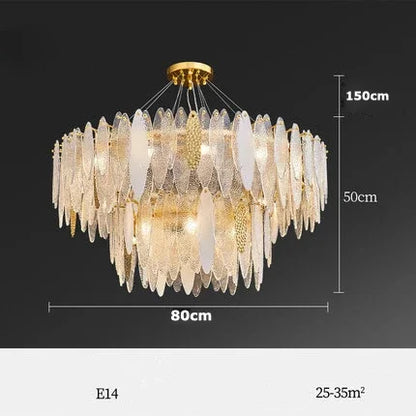 Decorbites™ Gold LED Glas-Lüster für Esszimmer Wohnzimmer Schlafzimmer_Hauptschlüsselwort: Pendelleuchten