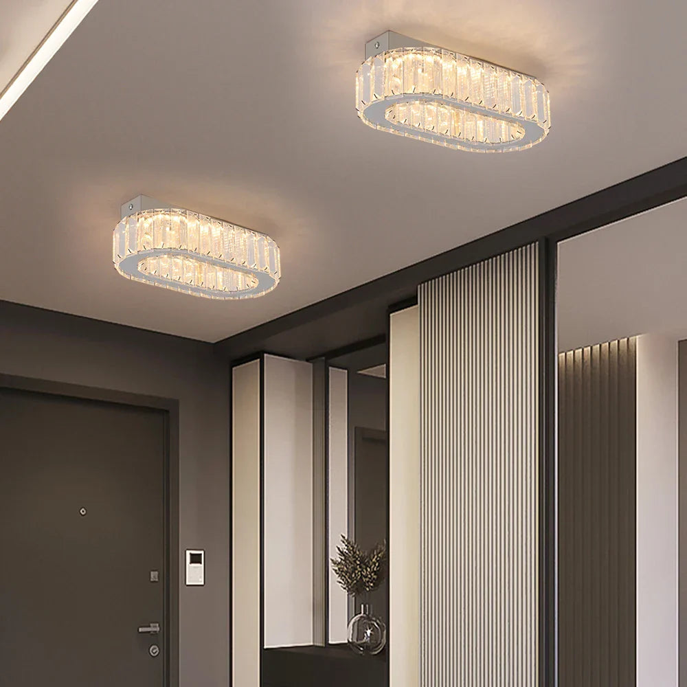 Decorbites™ Kristall-Deckenleuchter: Moderne LED-Beleuchtung mit Fernbedienung zum Dimmen für luxuriöse Einrichtung des Zuhauses