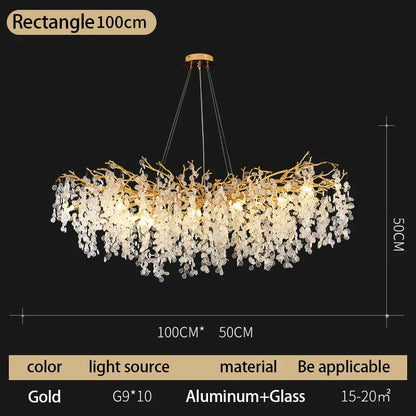 Decorbites™ Kristall-Geldbaum-Leuchter – Moderne LED-Hängeleuchte für luxuriöse Wohnbereiche