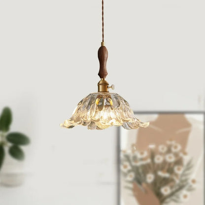 Decorbites™ Glas-LED-Hängeleuchte Blütenblendschirm für Schlafzimmer Wohnzimmer Esszimmer