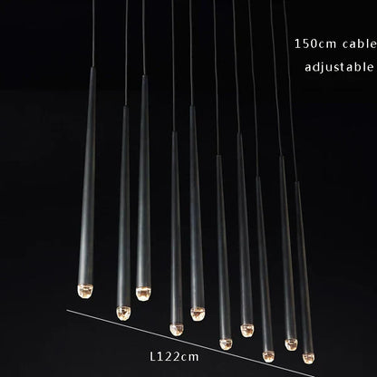 DecorBites™ Crystal Water Drop Ceiling Chandelier for Classic Living Room Decor