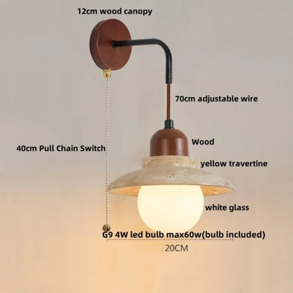 Decorbites™ LED Weißes Glas Wandlichter Armatur Moderner Zugschalter Nachttischleuchte