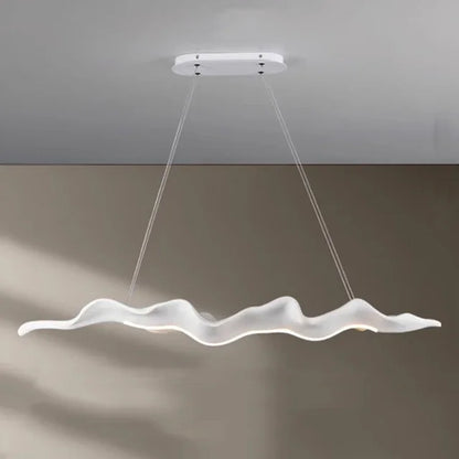 Vintage Resin Leaf Pendant Light With Iron Finish