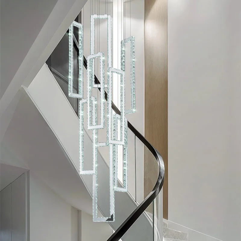 Decorbites™ Kristall-LED-Hängeleuchte Luxus-Treppenleuchte Moderne Leuchtenarmatur
