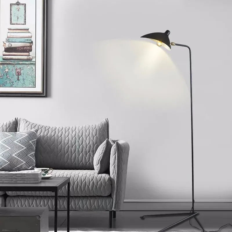 DecorBites™ Adjustable Arm Floor Lamp: Japanese Ceiling Light for Living Room, Bedroom Decor