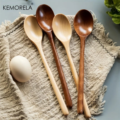 Decorbites™ 4-teiliges Holzlöffel-Set - Koreanischer Stil Natürliches Holz Suppentischgeschirr