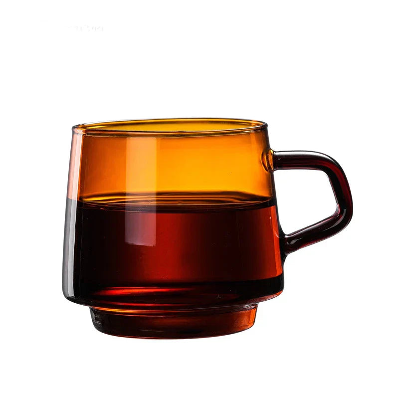 Decorbites™ Glas-Kaffeetasse: Bunte, langlebige, hitzebeständige Tasse für Tee, Saft, Milch