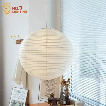 Decorbites™ Japanisches Wabi-Sabi-Pendant-Licht LED E27 Noguchi Akari Reispapier Deckenaufhänger