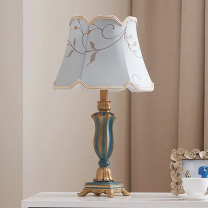 DecorBites™ Country Pastoral Desk Lamp Retro Style for Bedroom and Living Room Decor.