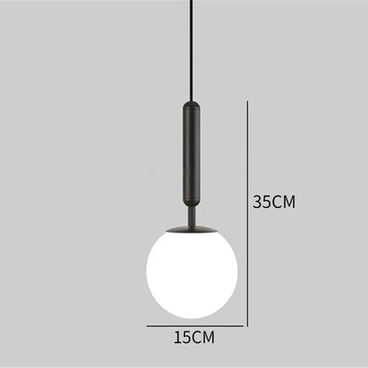 DecorBites™ Golden Glass Balls Chandelier Ceiling Light for Elegant Home Decor