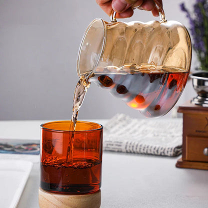 Decorbites™ Glas-Kaffeefiltertopf Tropf wiederverwendbare Zubehör Braun Gebrühter Perkolator