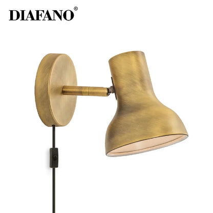 Decorbites™ Gold-Eisen Vintage Wandlampe, moderner amerikanischer Stil, LED-Spiegellicht E27