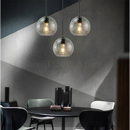 DecorBites™ Glass Ball LED Pendant Lights for Chic Home Decor and Lighting