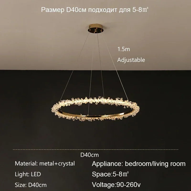 Decorbites™ Kristallanhänger-Lüster Moderne Luxus-Innenraumdekoration Beleuchtung