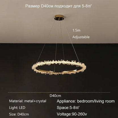 Decorbites™ Kristallanhänger-Lüster Moderne Luxus-Innenraumdekoration Beleuchtung