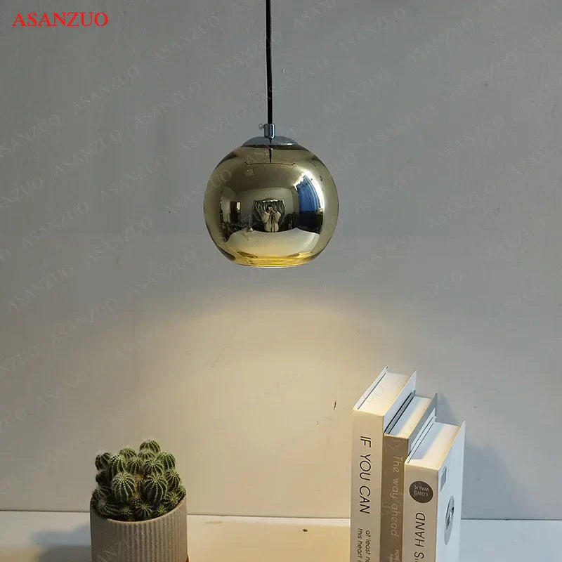 Decorbites™ Glas-Hängeleuchten 15 cm/20 cm Rundkugellampe in Gold-/Kupfer-/Silbervergoldung