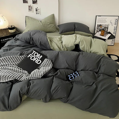 DecorBites™ Cotton Bed Sets Comforter Cover Set with Corner Ties