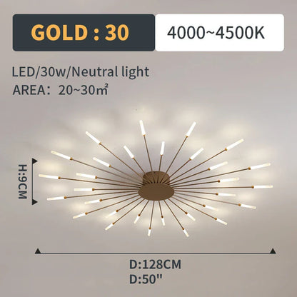 Decorbites™ LED-Feuerwerk-Anhängerlampen – Moderne Kronleuchterbeleuchtung für Wohnzimmer und Schlafzimmer