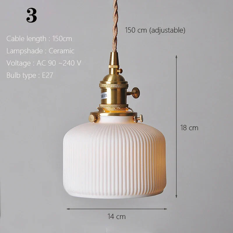 Scandinavian Ceramic Pendant Light