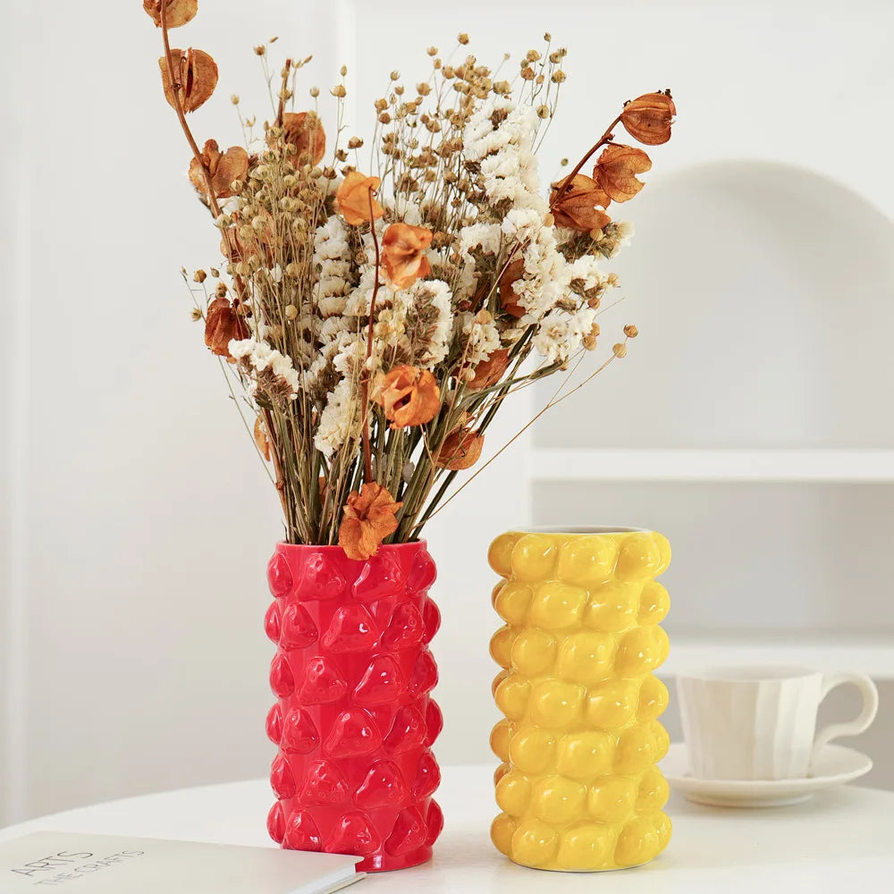 Decorbites™ Obst-Erleichterungsvase Kreatives Cartoon-Keramikornament Blumenarrangement-Zubehör
