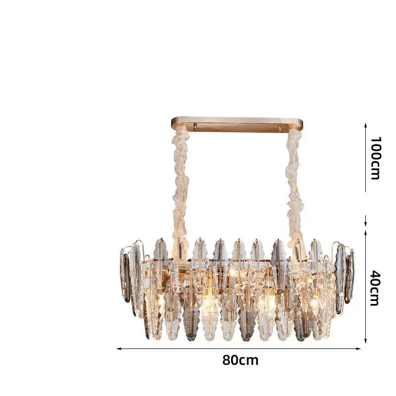 Decorbites™ Gold-Kristall-Kronleuchter-Beleuchtung für das Wohnzimmer