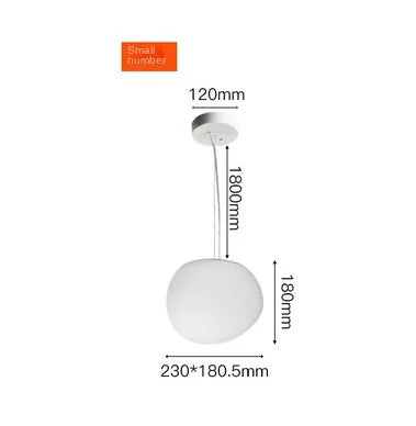 Decorbites™ Glasball-LED-Hängeleuchte – Moderne weiße nordische Hängeleuchte
