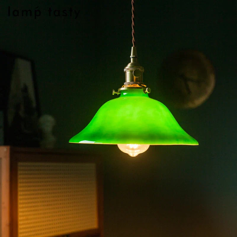 Vintage Green Pendant Light
