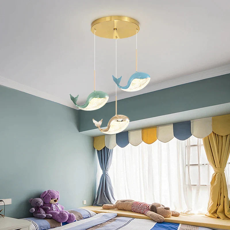 Decorbites™ Delfin-Leuchter: Moderne Luxus-Pendelleuchte für Wohnzimmer und Kinderzimmer