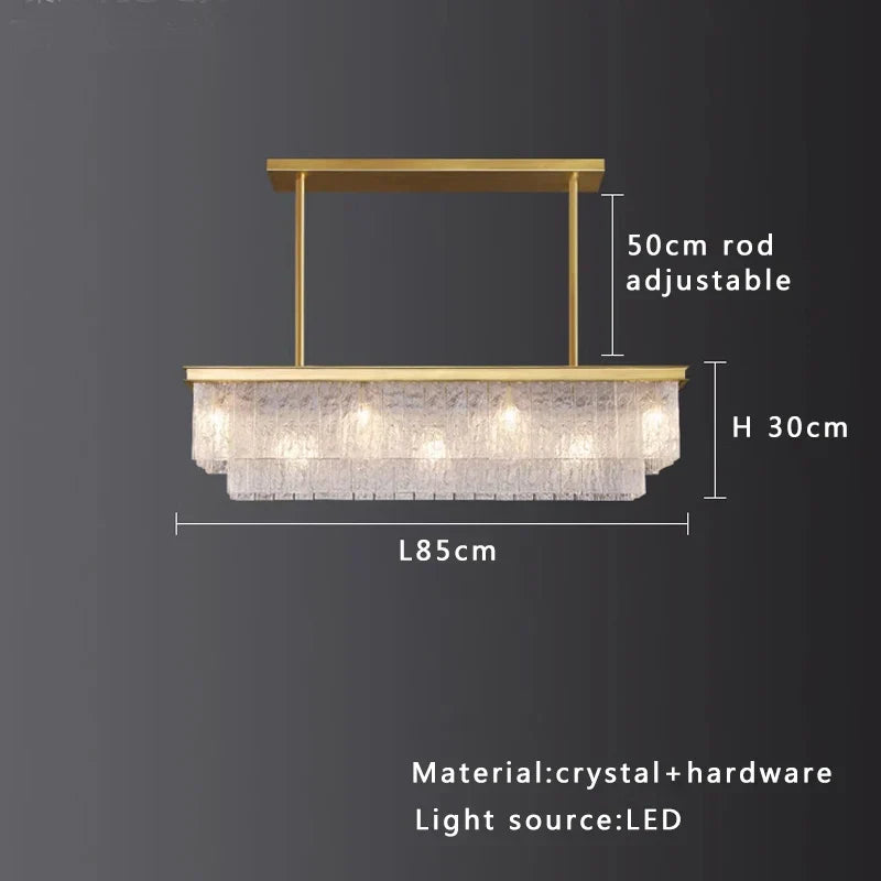 Decorbites™ Kristallglas-Deckenleuchter | Vintage-Luxus-Dekoration für Esszimmer und Wohnzimmer
