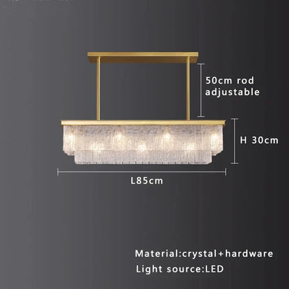 Decorbites™ Kristallglas-Deckenleuchter | Vintage-Luxus-Dekoration für Esszimmer und Wohnzimmer