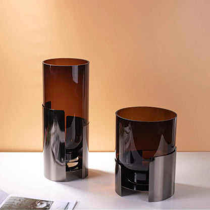 Decorbites™ Bernsteinglas-Vase: Stilvolles Terrarium- und Raumdekoration-Zubehör