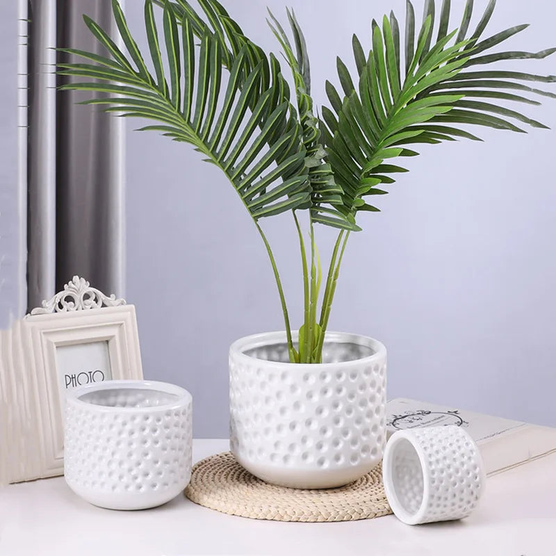 Gold Ceramic Succulent Vase